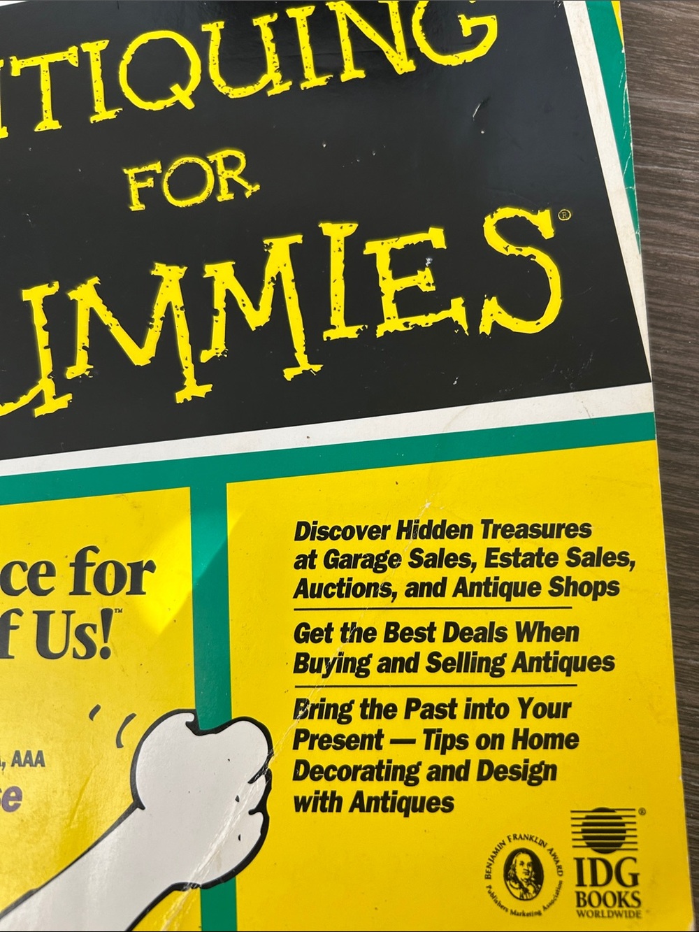 DUMMIES BOOK - Antiquing For Dummies Paperback Book - Yellow Black Cover - Picture 2 of 6